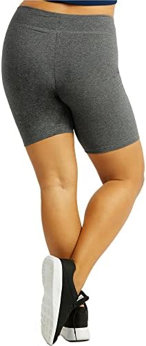 Lavra feminina plus e tamanho normal respirável algodão macio smandex atlético shorts