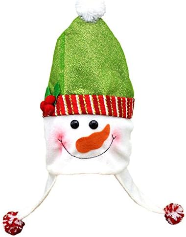 PretyZoomChristmas Fantast Dress Party Wear Hat Hat Cartoon boneca de neve Hat de Papai Noel Xmas para Crianças