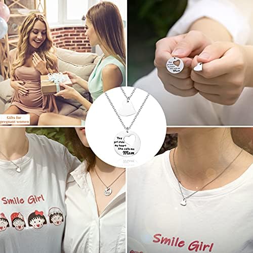 Colar de mãe filha Conjunto para 2 3, Cut Out Heart Mommy and Me Colar Jewelry Gifts for Women Mom