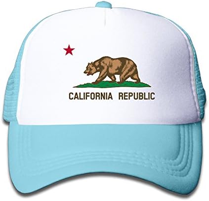 Animalia cica clipart bandeira da California Bear estrela fofa crianças snapback chapéus de caminhão legal