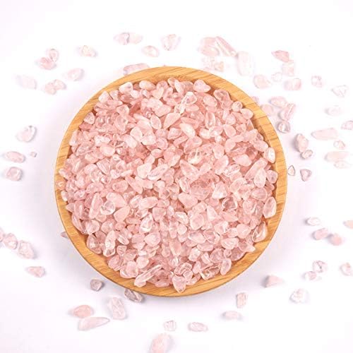 Wayber 1 lb/460g rosa natural Pedras de cristal Pedras de cristal Aquário irregular seixos areias