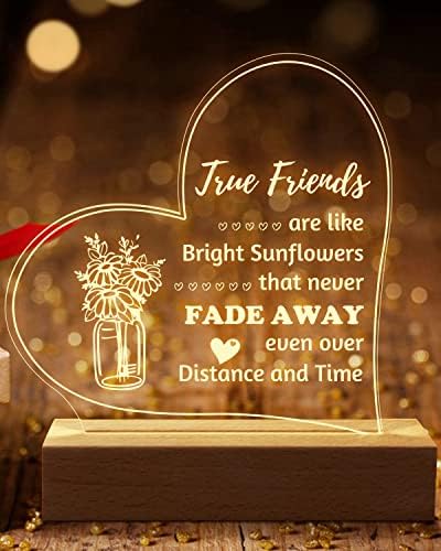 Welsky Friend Gifts For Mulheres Men Best Birthday Gifts Para Amigo Night Light With Spiriting Drayings