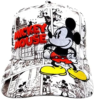 Disney Mickey Mouse Comic Book Print Snapback Baseball Hatball