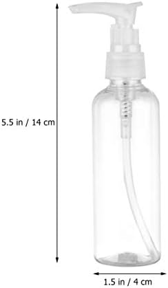 Aboofan 4pcs pequenas garrafas de spray vazias de 100 ml garrafas de viagem plástico transparente névoa de spray em garrafa de bomba de plástico recarregável conjunto de garrafas para make-up cabelos cosméticos