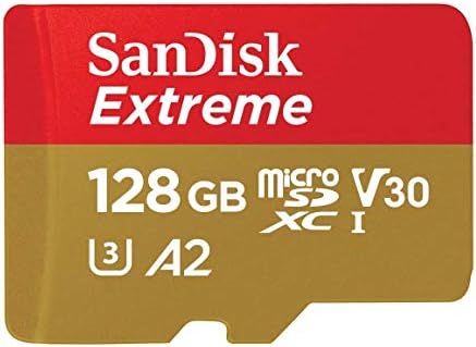 Sandisk 128GB Extreme Works com Samsung Galaxy Note 9 4K Card UHS-1 V30 Micro SDSQXAF-128G-GN6MN
