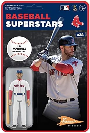Super7 MLB Supersports: Boston Red Sox J.D. Martinez Figura, multicolor