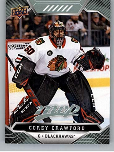 2019-20 MVP Upper Deck 110 Corey Crawford Chicago Blackhawks NHL Hockey Trading Card