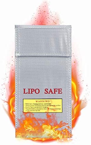 FDIT 10x20cm Bateria de segurança Bateria de lítio Bateria de saco segura à prova de fogo e