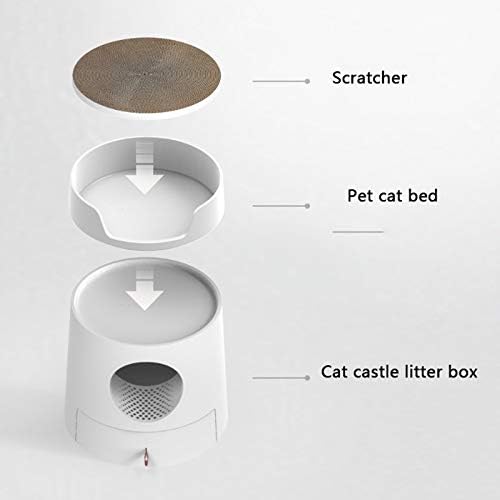 Caixas de areia de areia de gato Xiaosaku Caixa de areia de gato de gato de gato com gato grande com gato