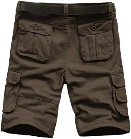 NYYBW Mens Cargo Shorts Casual - Reg leve e calça de shorts de cintura elástica e grande e alta e alta