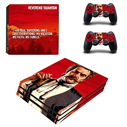 Game Gred Deadf e Redemption PS4 ou PS5 Skin Skinper para PlayStation 4 ou 5 Console e 2 Controllers