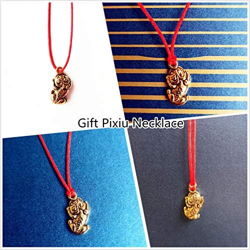 Feng Shui Amulet Bracelet Prosperity Prosperity Bracelet Red Bead With Charm Red Pi Xiu/Pi Yao Atrair Bangle