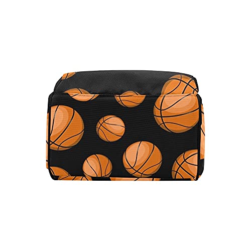 Backpack de bolsas de fraldas de basquete com nome de nome personalizado de bola de bola de enfermagem Gretos