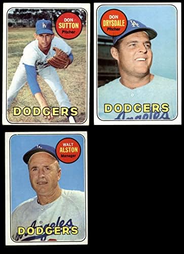 1969 Topps Los Angeles Dodgers, perto da equipe, estabeleceu Los Angeles Dodgers VG/Ex+ Dodgers