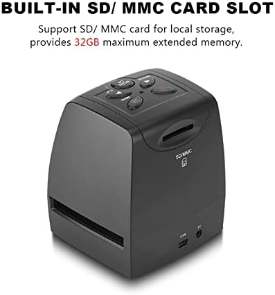 2.36 Tela LCD 5MP/ 10MP USB 135/35mm Scanner de filme negativo Support Storage MMC Card