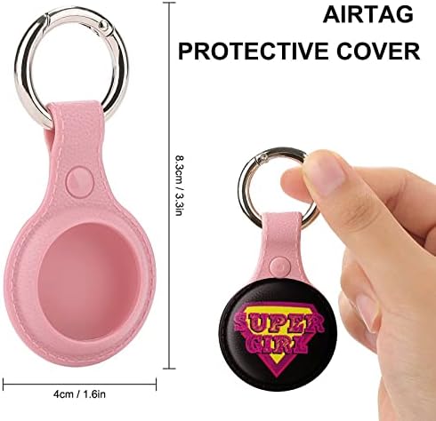 Super Girl Compatível com Case Airtag com Chaves GPS Item Finders Acessórios com anel -chave para