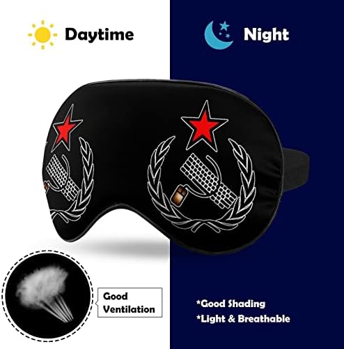 Teclado e mouse URSS Máscara de olho engraçada do sono