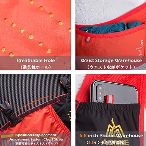 Triwonder Hydration Vilt Trail Running Backpack Hydration Pack Marathon Vest Backpack