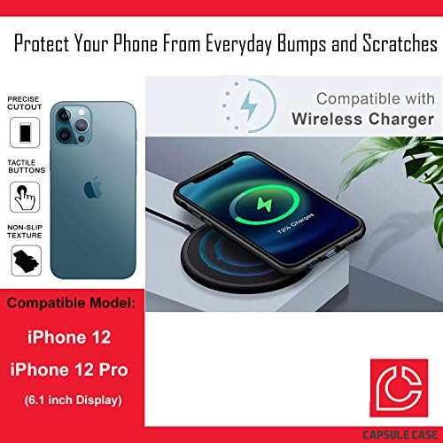 Ohiya Case Compatível com o iPhone 12 Pro [Proteção militar Proteção à prova de choque de choque