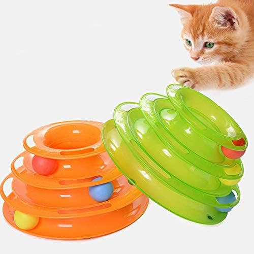 NC Pet Cat Interactive Toy, Tower Track Fun Roller Sports Sports Inteligente Entertainment Triple
