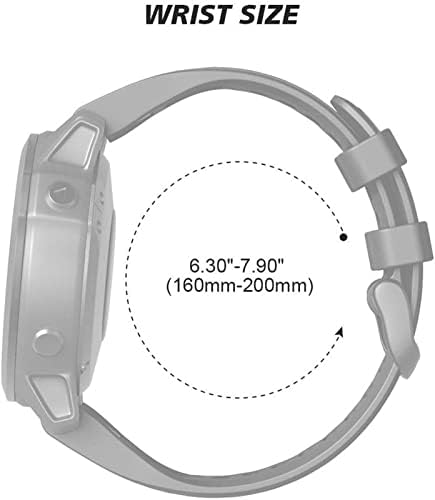 PCGV Sport Silicone Smart Watch Bracelet Strap for Garmin Fenix ​​6x 7 7x 3HR 935 945 ABORDAÇÃO S60 S62 Quick