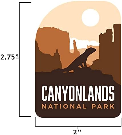 Vagabond Heart Canyonlands National Park Sticker - Decalque de lembrança de vinil à prova de intempéries