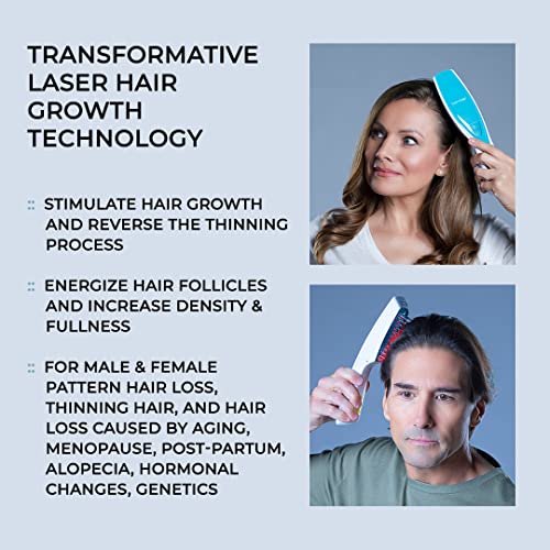 Hairmax Ultima 9 pente de crescimento de cabelo a laser, de lasers de grau médico, tratamento de crescimento