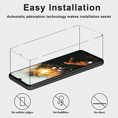 [3 + 3 pacote] Galaxy A32 5G Protetor de tela + Protetor de lente da câmera, vidro temperado de dureza