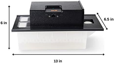 Oásis de charuto magna 3.0 umidificador eletrônico para gabinete, baú de charuto, armário ou