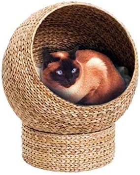 Camas de animais de estimação Xiaosaku para gatos e cães folhas de bananeira Bed de gato de gato quadro