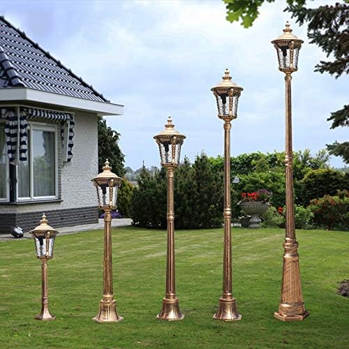 IIFAS LED Villa High Poste Coluna Lâmpada Victorian Lâmpada de Jardim Post - Cabeça única - Alumínio não enferruja