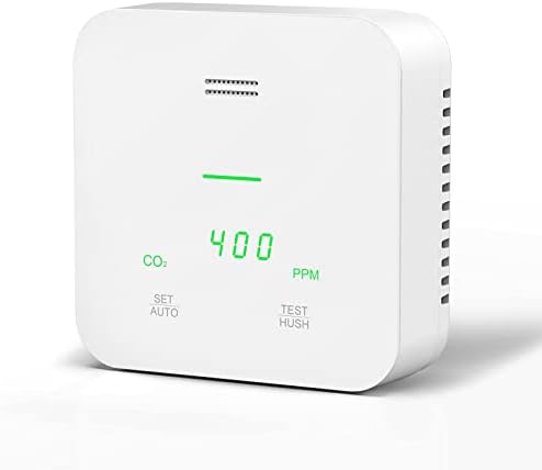 Monitor de detector de CO2 de Siterwell 3 em 1, monitor de qualidade do ar interno com níveis de CO2 PPM em tempo