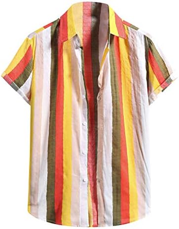 Botão de moda respirável Tops Gents Gents Polyester Shorts Shirts Camisetas aconchegantes para caminhada de verão