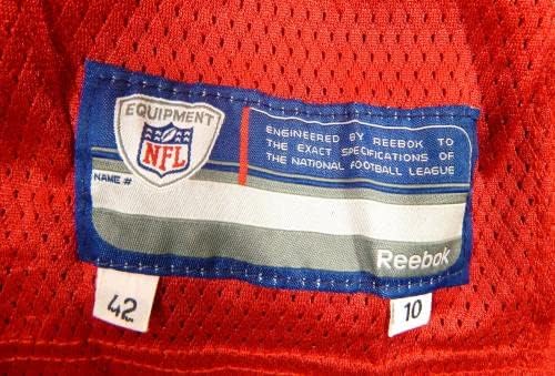 2010 SAN FRANCISCO 49ers David Carr 5 Jogo emitido Red Jersey 42 DP37163 - Jerseys usados ​​da NFL não assinada