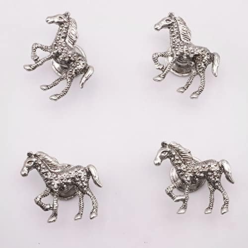 botões de gabinete de cavalo glrovazas, 6 pcs botões de cavalo puxadas puxadas puxadas de armário de porta decorativa
