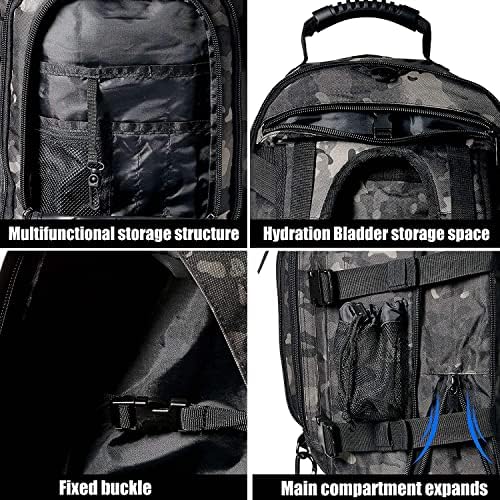 Externo 3 dias expansível 40-64L Backpack Military Tactical Hucking Bug Out Bag