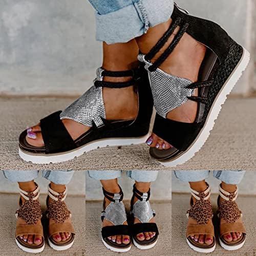 Sandálias femininas de verão sapatos romanos moda moda casual chinelos de praia viagens sandálias