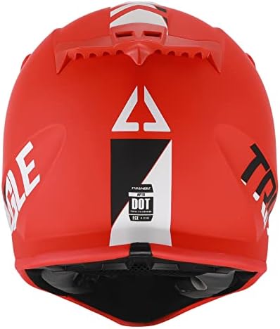 Triângulo Youth Off Road Street Motocross Dirt Bike Helmet Motorcycle ATV Capacete Aprovado