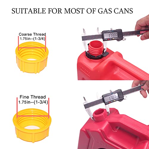 37 PCS Gas pode pular o conjunto de substituição, o gás pode bico de 5 gal, 6 tubos dobráveis ​​，