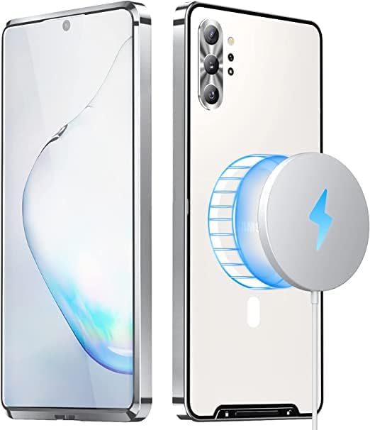 Caso Tffozssi para Samsung Galaxy Note 10 Plus, compatível com Magsafe Adsorção magnética Metal