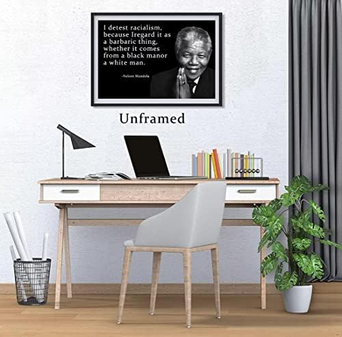TKR Black History Posters Famous Quotes Decoration Canvas Pintura | 3-PACK 12X18 PiNCH ENDERNO, incluindo Barack