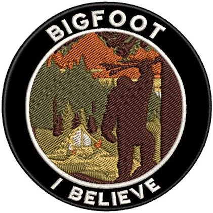 Eu acredito que Bigfoot 3,5 Patch bordado Diy Ferro ou Sew-On Decorativo Viagem de Viagem de Viagem Apliques