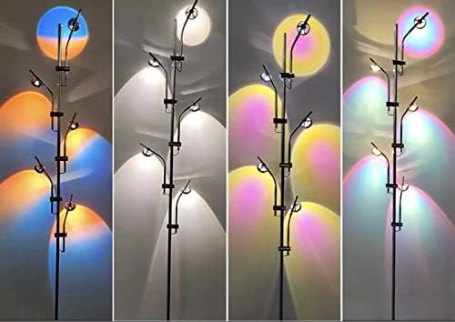 Lâmpada de projeção do pôr do sol HSART, lâmpada de projeção de arco -íris de 360 ​​graus Lâmpada LED,