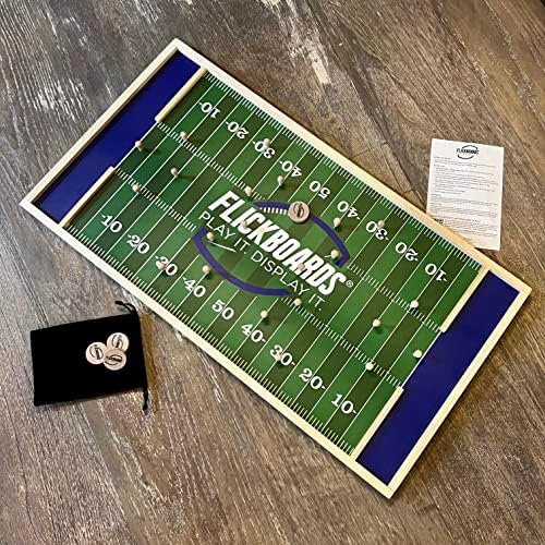 Flickboards University of Northern Iowa Panthers Game de tabuleiro de futebol universitário de mesa de madeira