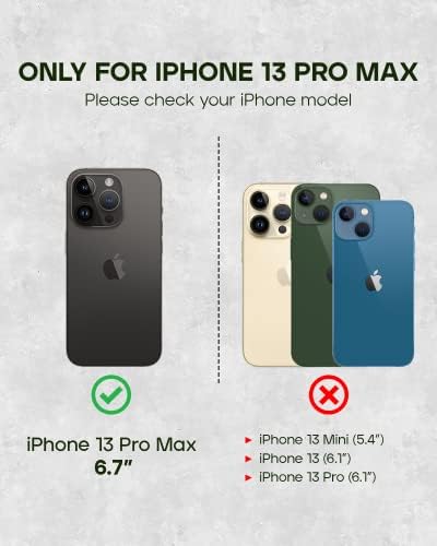 Porter Riley - Caso de couro para iPhone 13 Pro Max. Premium Genuine Leather Stand/capa/carteira/capa com [slots