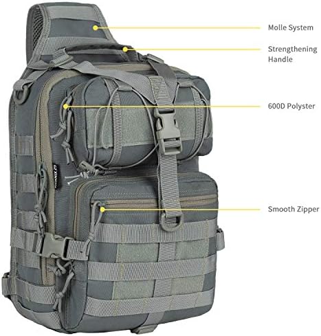 Gz Xinxing Sling Tactical Military Backpack Backpack EDC Sacos de alcance de assalto EDC