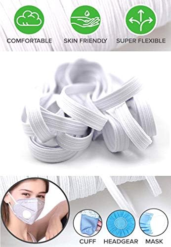 Bandas elásticas de Mizodi para costura, cordão elástico e elástico de corda esticada pesada para