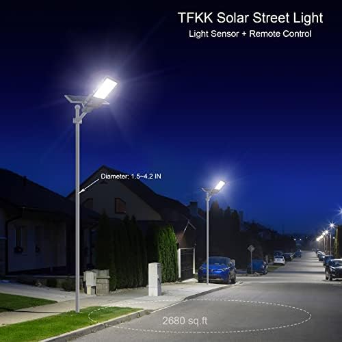 Luzes solares de 500w Solar Lights ao ar livre, anoitecer 20000lm para o amanhecer Luzes de estacionamento