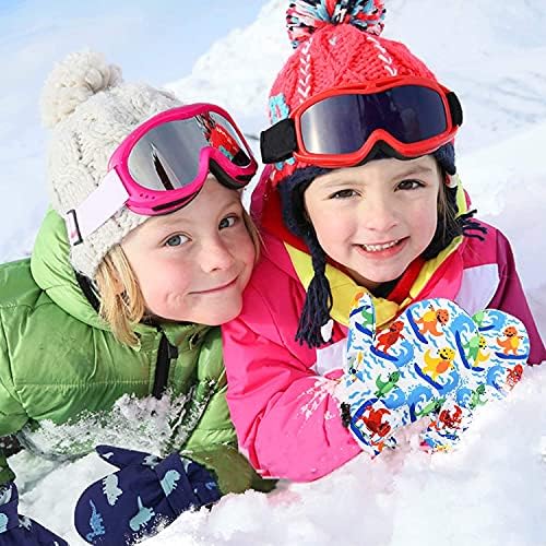 Lined lã para criança lubrificar crianças luvas de inverno luvas infantis luvas de esqui na neve à