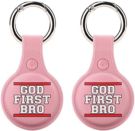 Deus Primeiro Bro Holder para Airtag Key Ring TPU Proteção Caso Localizador Tag para Pets de Bagagem da